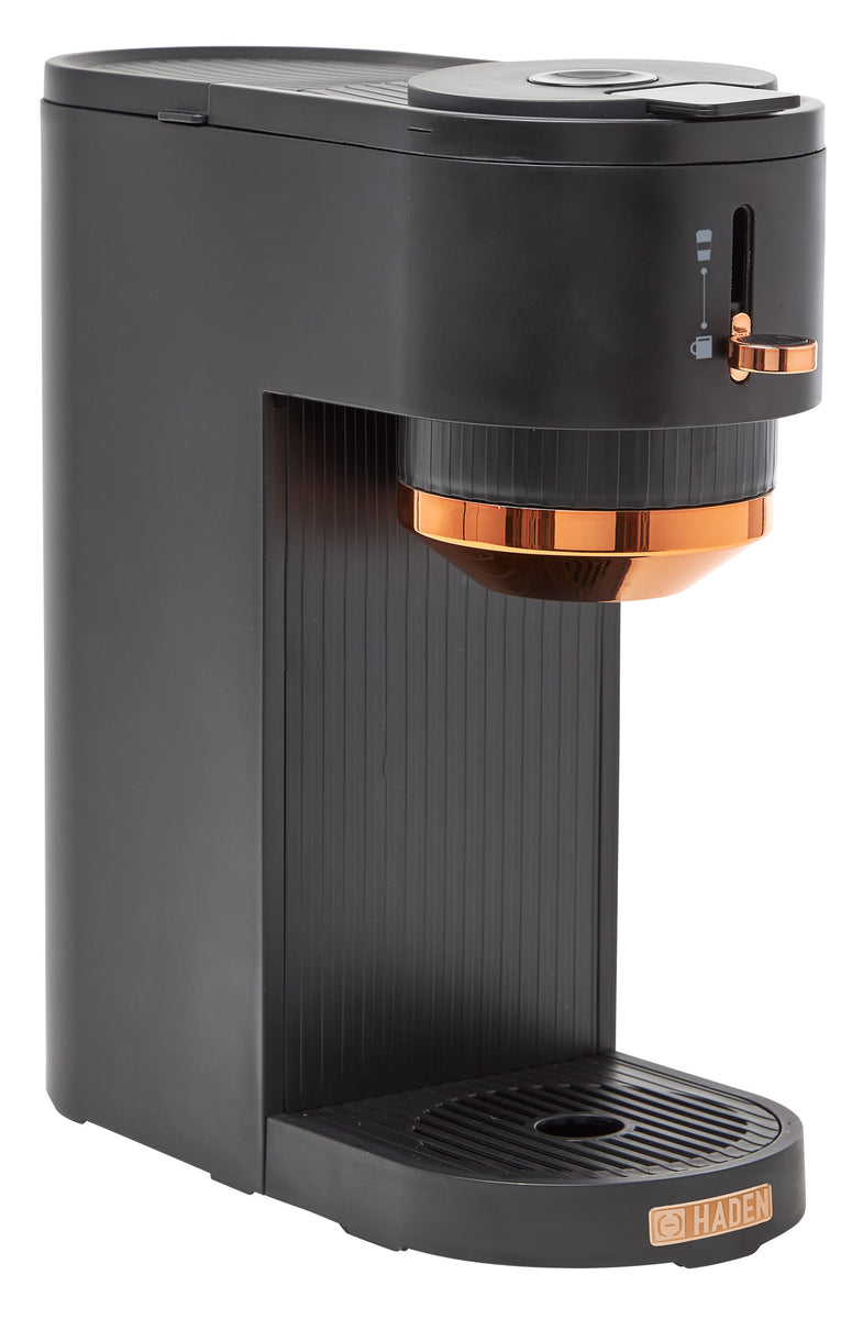 Highland Black+Stainless Steel Single-Serve Coffee Maker at