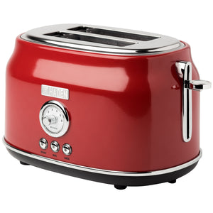 Dorset Red & Chrome 2-Slice Toaster - 75001