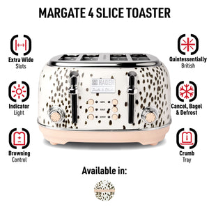 Margate 4-Slice Toaster, Poodle & Blonde - 75024