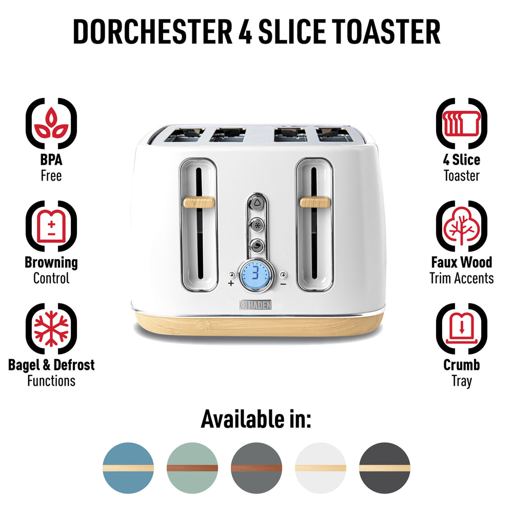 Dorchester Matte White Toaster