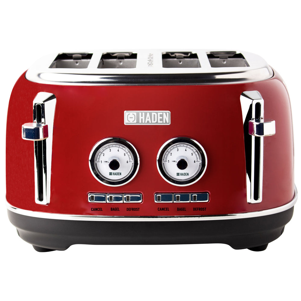 Dorset Red 4-Slice Toaster