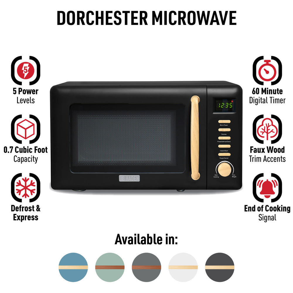 Dorchester Matte Black Microwave