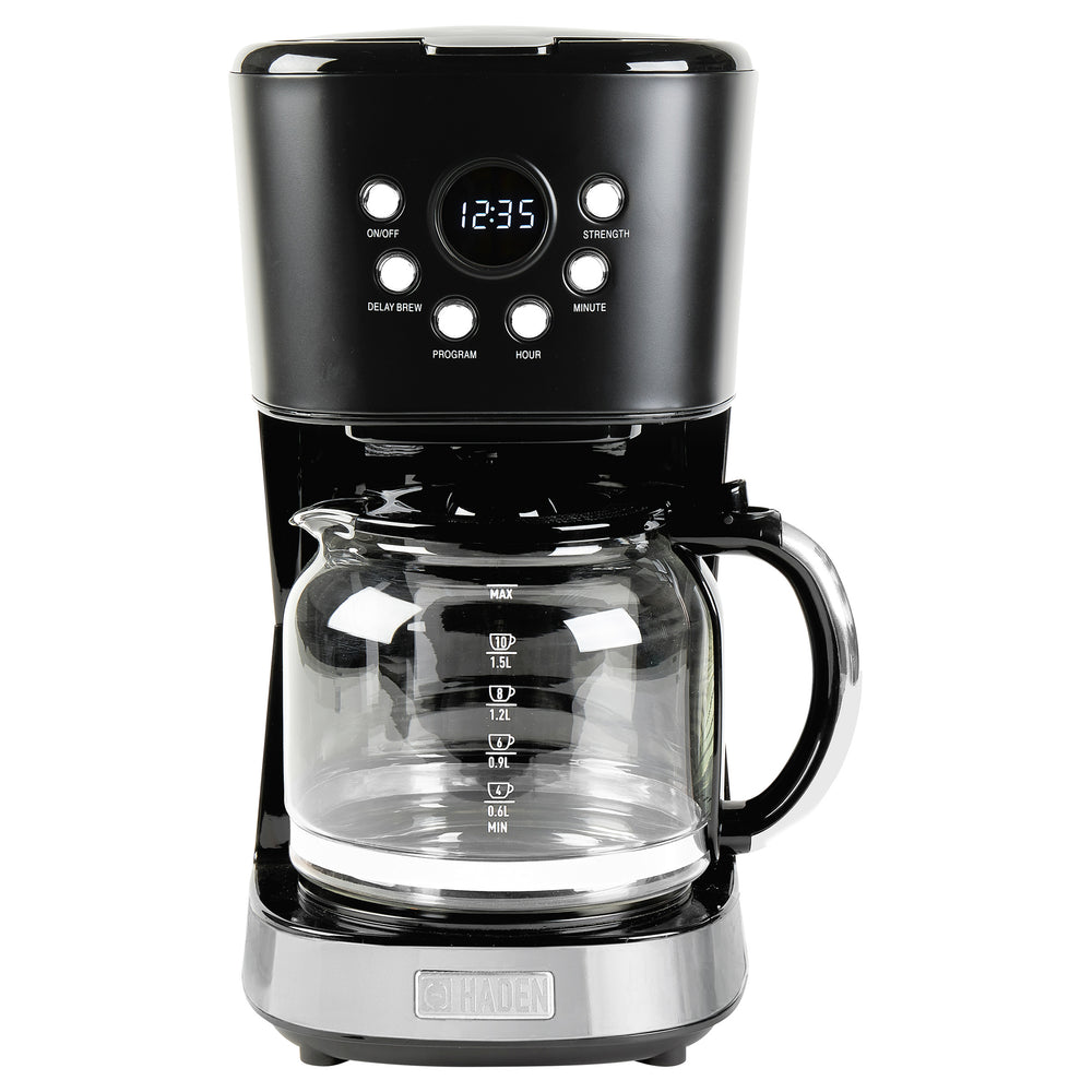 Haden Black & Chrome Coffee Machine