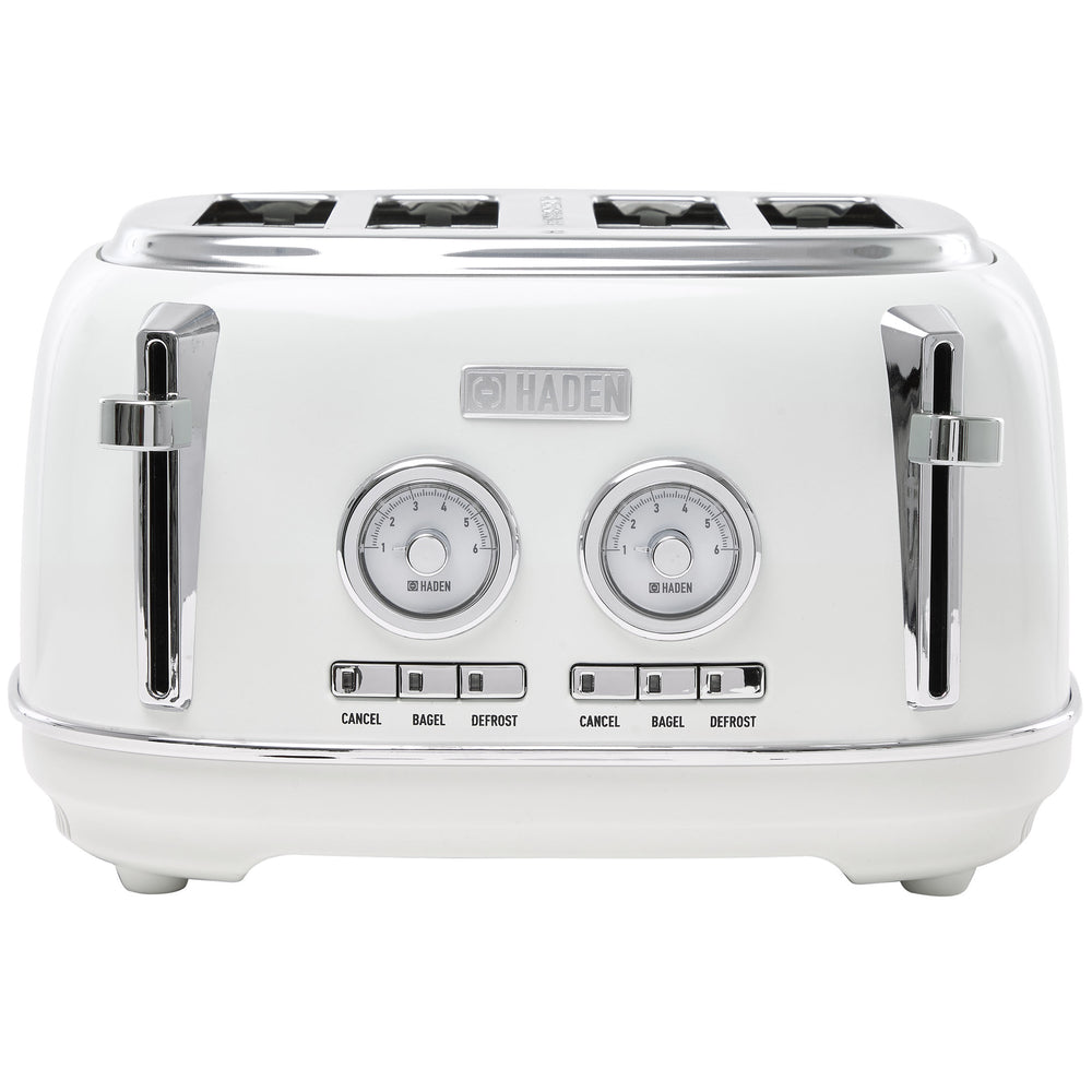 Dorset Ivory & Chrome 4-Slice Toaster