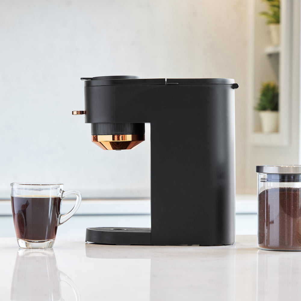 HADEN Single Serve Coffee Machine Copper Black and – Hadenusa