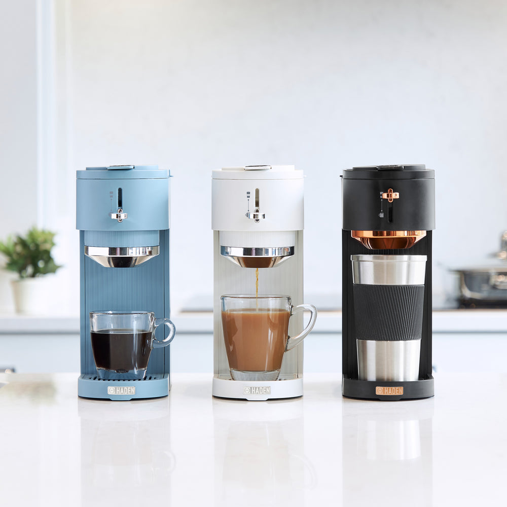HADEN Single – Serve Coffee Hadenusa Black and Copper Machine