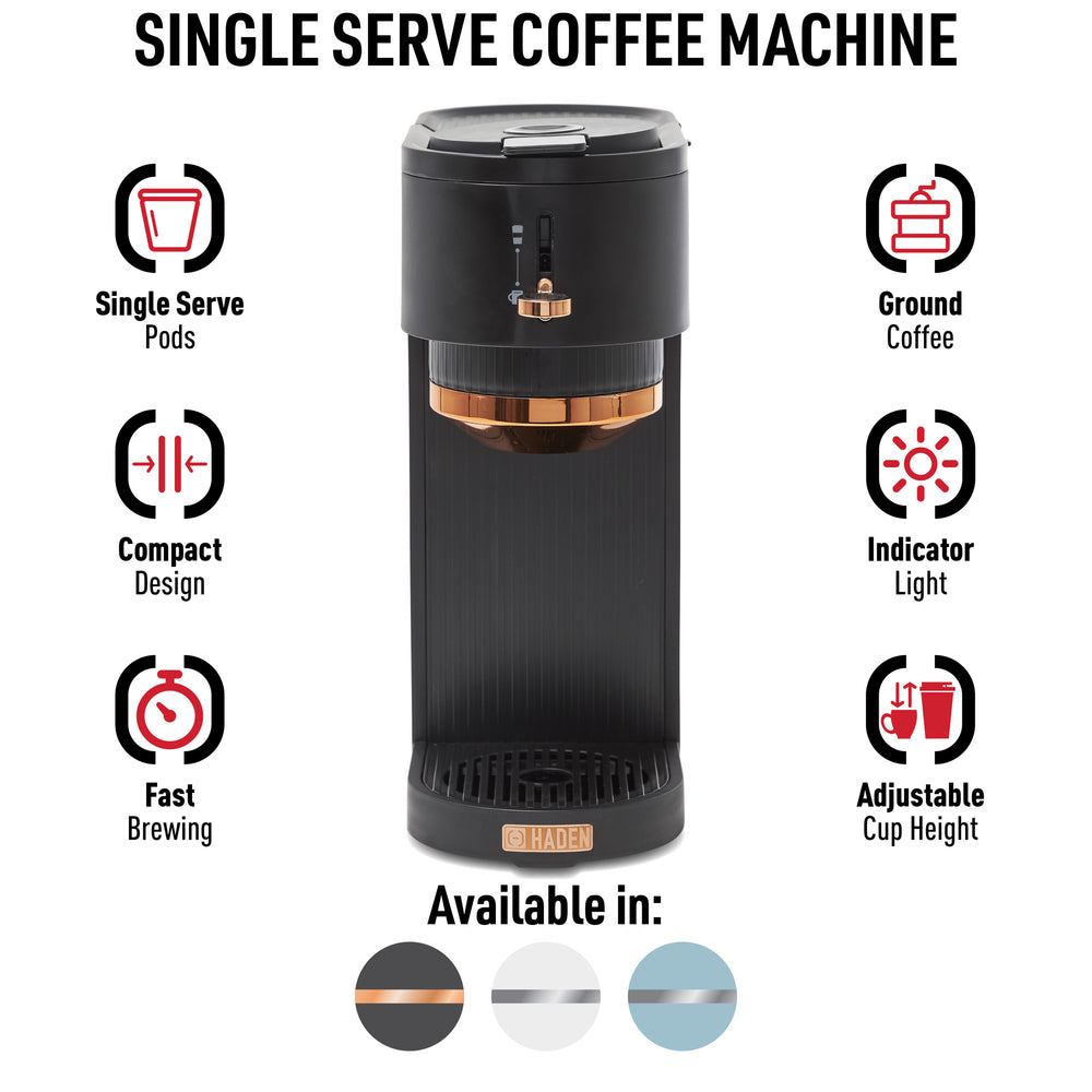 Serve Black HADEN Single Hadenusa Machine and Coffee Copper –