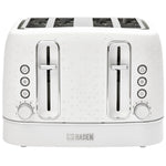 Starbeck Bright White 4 Slice Toaster