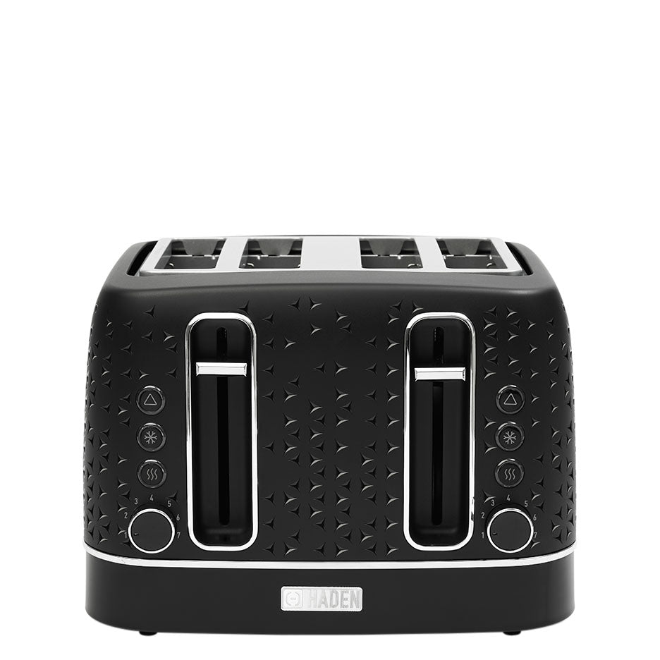 Starbeck Black & Chrome 4 Slice Toaster
