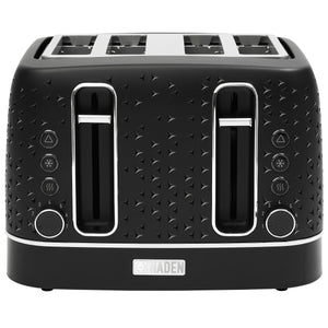 Starbeck Black & Chrome 4 Slice Toaster