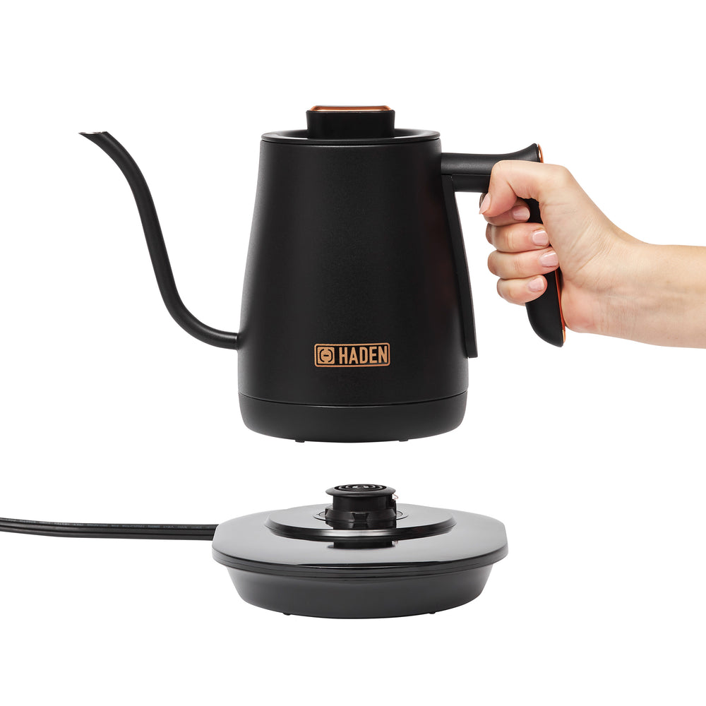 Gooseneck Electric Kettle, Black & Copper - 75130