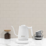 Gooseneck Electric Kettle, Ivory & Chrome - 75131