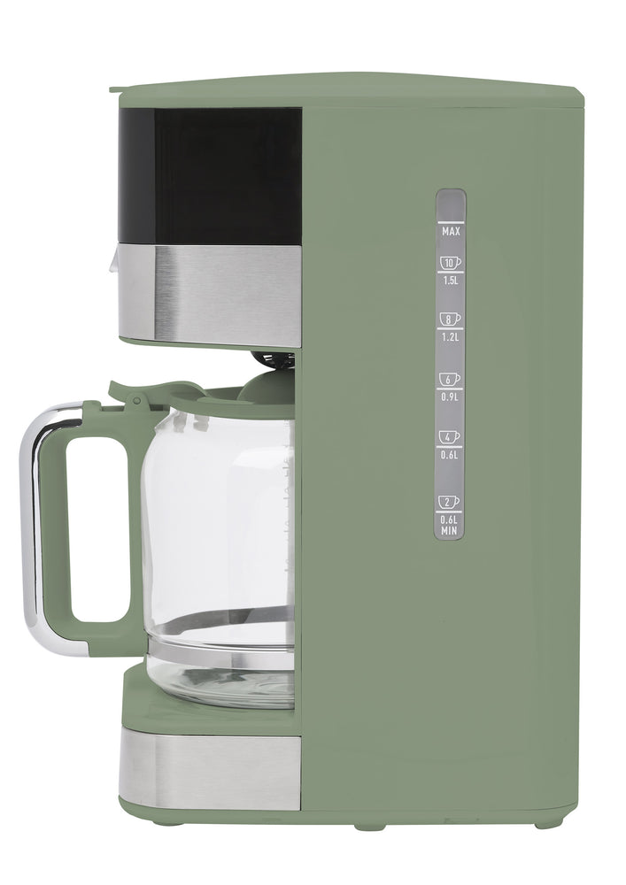 Quintessential Brew 12 Cup Coffee Maker Cedar Green & Chrome - 75134