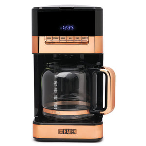 Quintessential Brew 12 Cup Coffee Maker Black & Copper - 75136