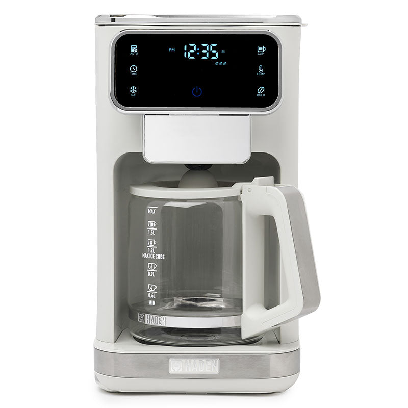 Dual Brew 10 Cup Hot and Ice Coffee Maker Ivory & Chrome - 75141