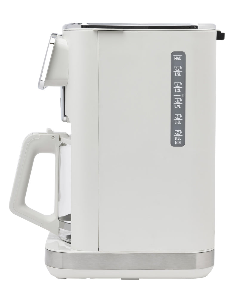 Dual Brew 10 Cup Hot and Ice Coffee Maker Ivory & Chrome - 75141