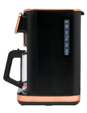 Dual Brew 10 Cup Hot and Ice Coffee Maker Black & Copper - 75144