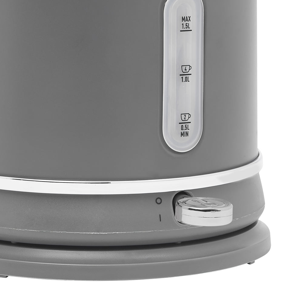 Chelsea Electric Kettle, Grey & Chrome - 75159