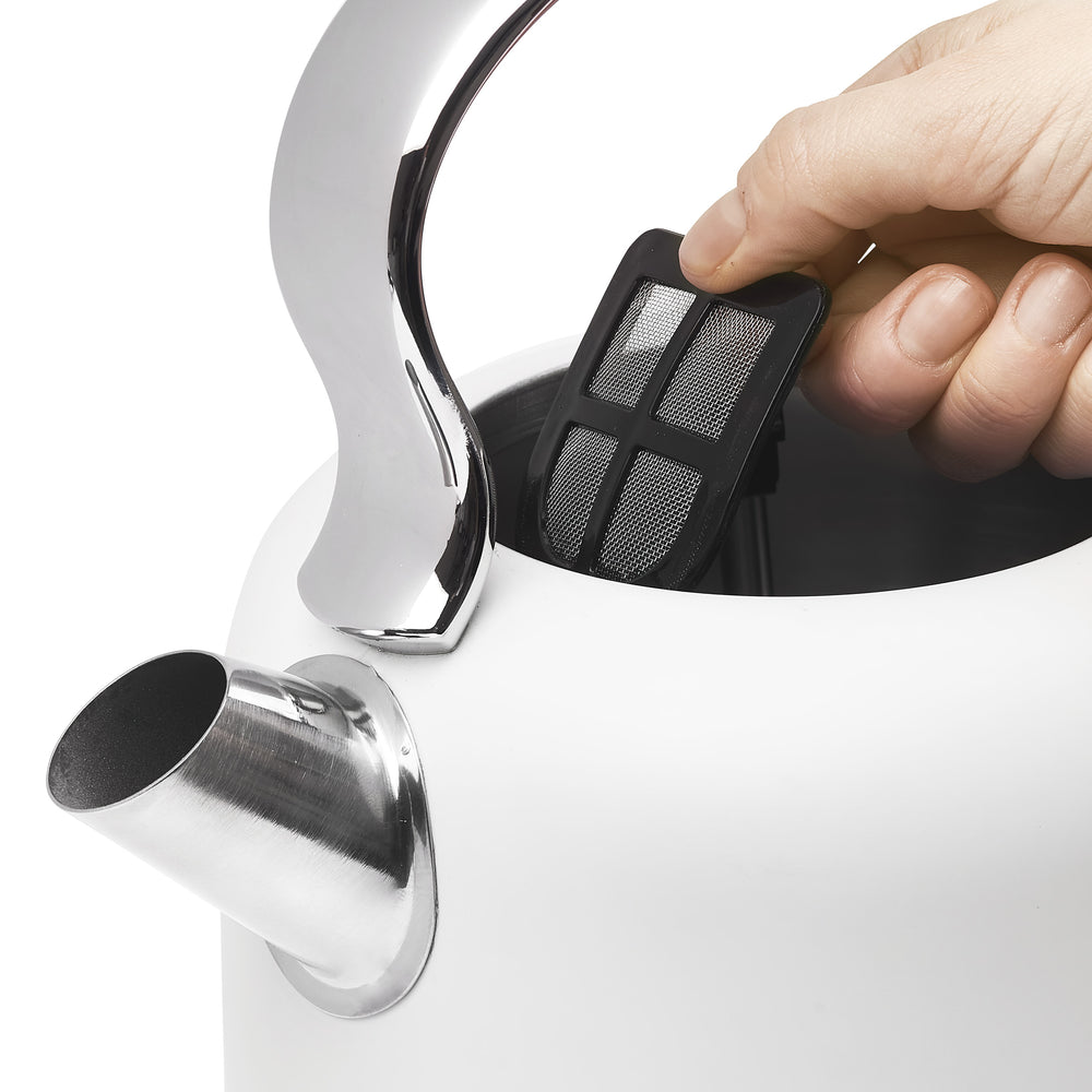 Chelsea Electric Kettle, Ivory & Chrome - 75160