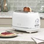 Chelsea 2-Slice Toaster, Ivory & Chrome, 75163