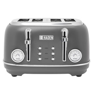 Chelsea 4-Slice Toaster, Grey & Chrome, 75164