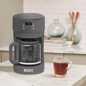 Chelsea Coffee Maker, Grey & Chrome - 75166