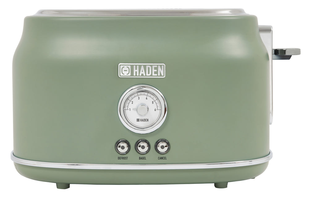 Dorset Cedar Green & Chrome 2-Slice Toaster - 75172