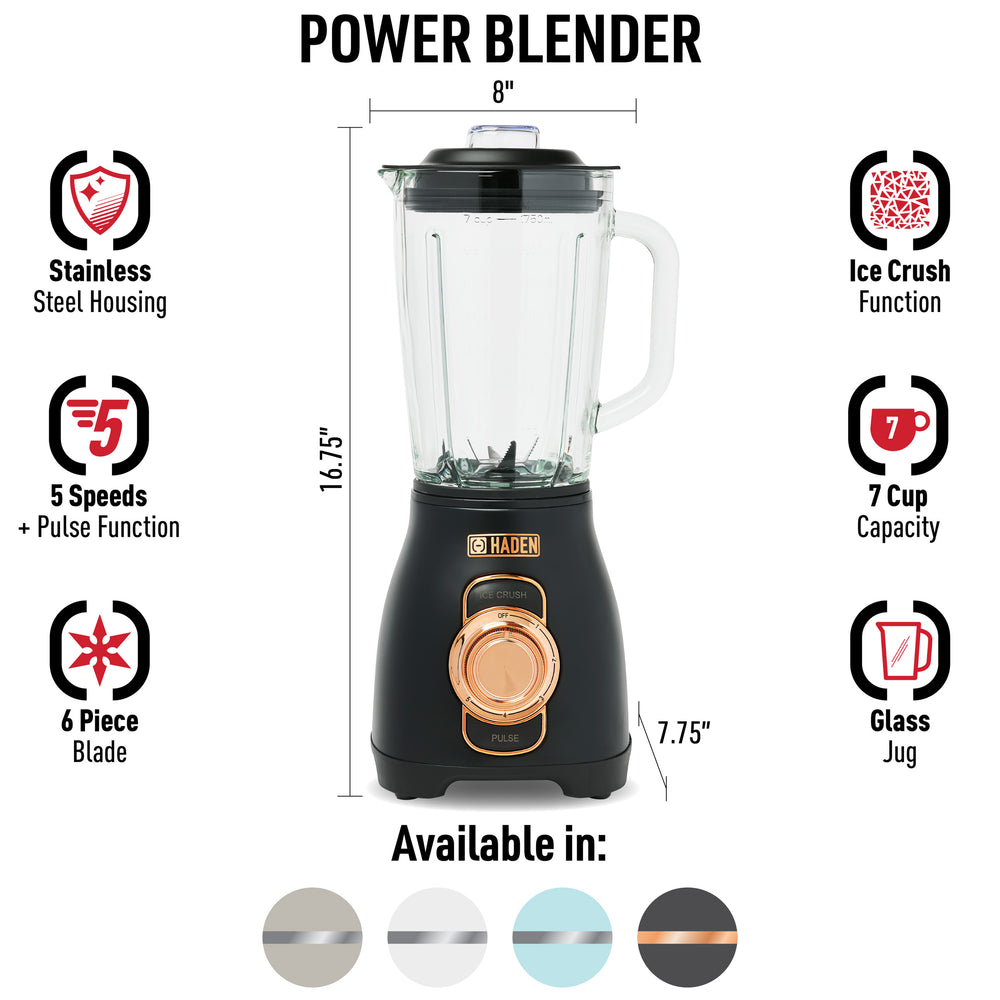 Haden Power Blender Black & Copper - 75182