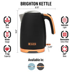 Brighton Black & Copper Electric Kettle - 75185