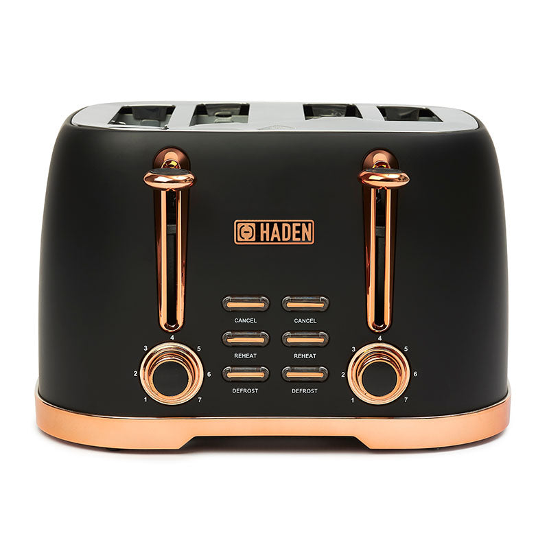 Brighton Black & Copper 4-Slice Toaster - 75187