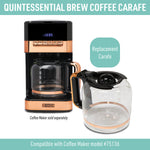 Quintessential Brew Carafe, Black & Copper - 75541