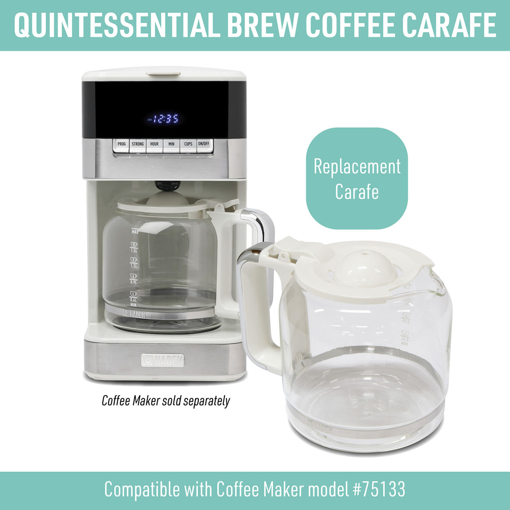 Quintessential Brew Carafe, Ivory & Chrome - 75542