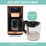 Dual Brew Carafe, Black & Copper - 75547